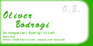 oliver bodrogi business card